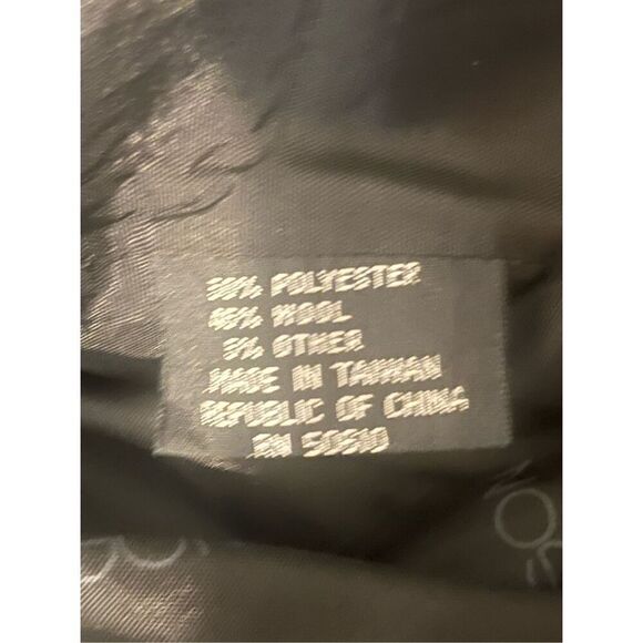 Vintage Sasson Wool Scalloped Preppy Grey open Front Blazer - Picture 3 of 5